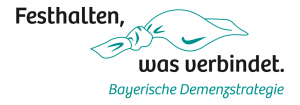 Logo Bayerische Demenzstrategie: Festhalten, was verbindet.