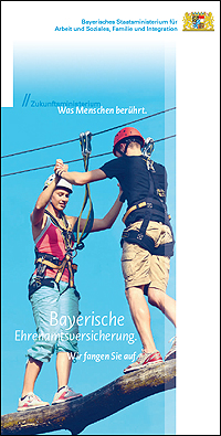 Publikation Bayerische Ehrenamtsversicherung. Wir fangen Sie auf!