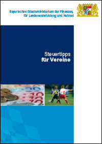 Publikation Steuertipps für Vereine.