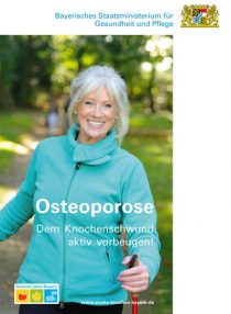 Titelseite der Broschüre Osteoporose - Dem Knochenschwund aktiv vorbeugen!