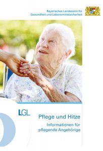 Titelbild Broschüre Pflege und Hitze - Informationen für Pflegende Angehörige