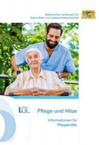 Titelbild Broschüre Pflege und Hitze - Informationen für Pflegekräfte
