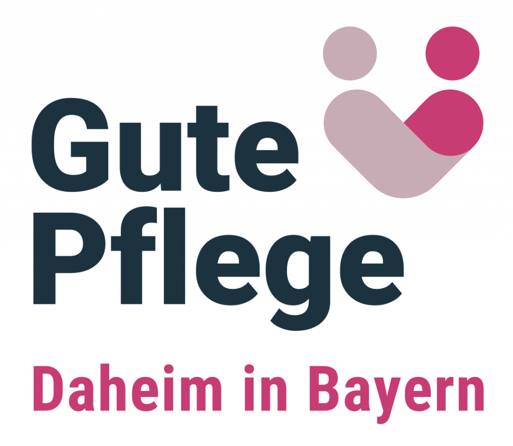 Logo "Guten Pflege. Daheim in Bayern"