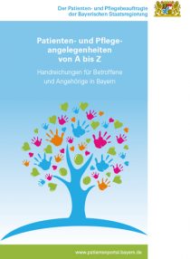 Broschüre "Patienten- und Pflegeangelegenheiten von A bis Z"